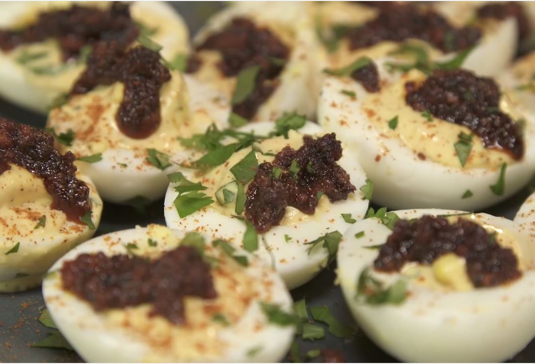 Spanish Chorizo Deviled Eggs Recipe Deviled Eggs Fanatic