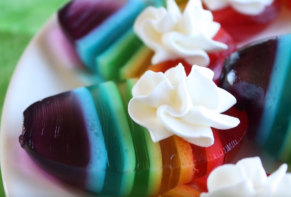 Rainbow Jell-O Jiggler Deviled Eggs Recipe | Deviled Eggs Fanatic